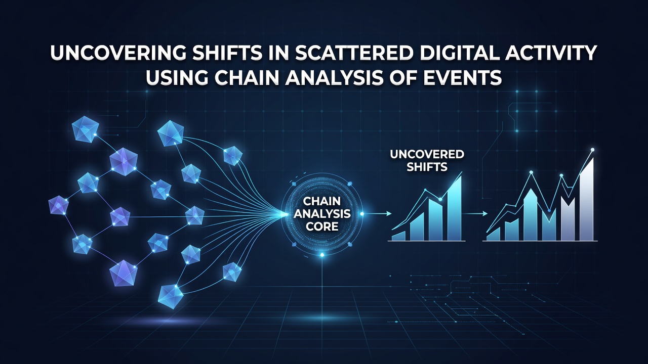 Uncovering Shifts in Scattered Digital Activity Using Chain Analysis of Events